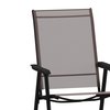 Flash Furniture Paladin Brown Outdoor Folding Patio Sling Chair, 2PK 2-TLH-SC-044-BR-GG